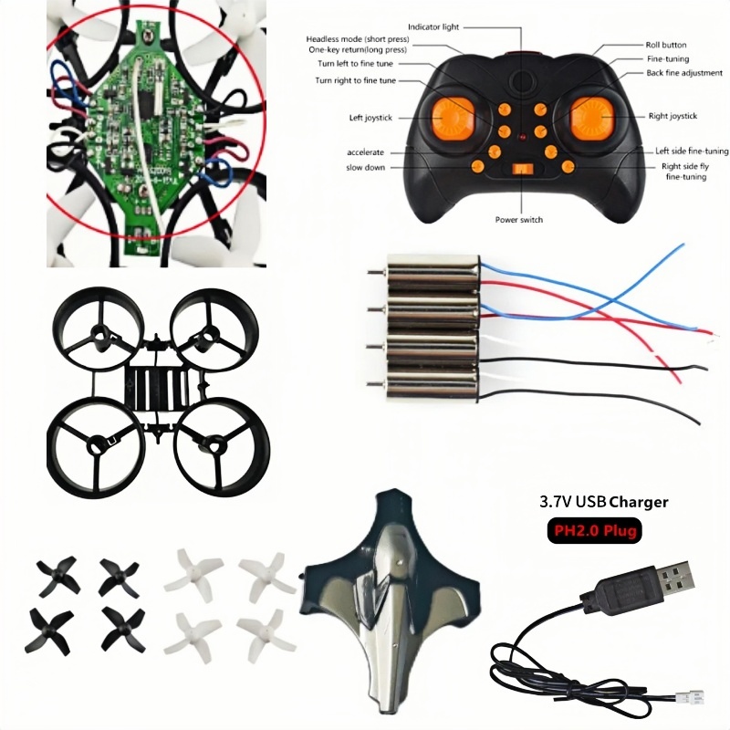Drone Battery Adapter - Kit Completo de Drone DIY 2.4G