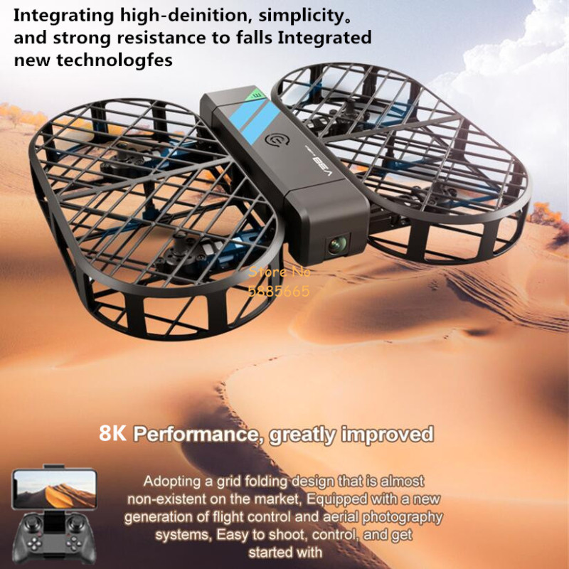 Câmera HD 8K 360 °   Proteção  - Drone Controller Screen avaliação e preço
