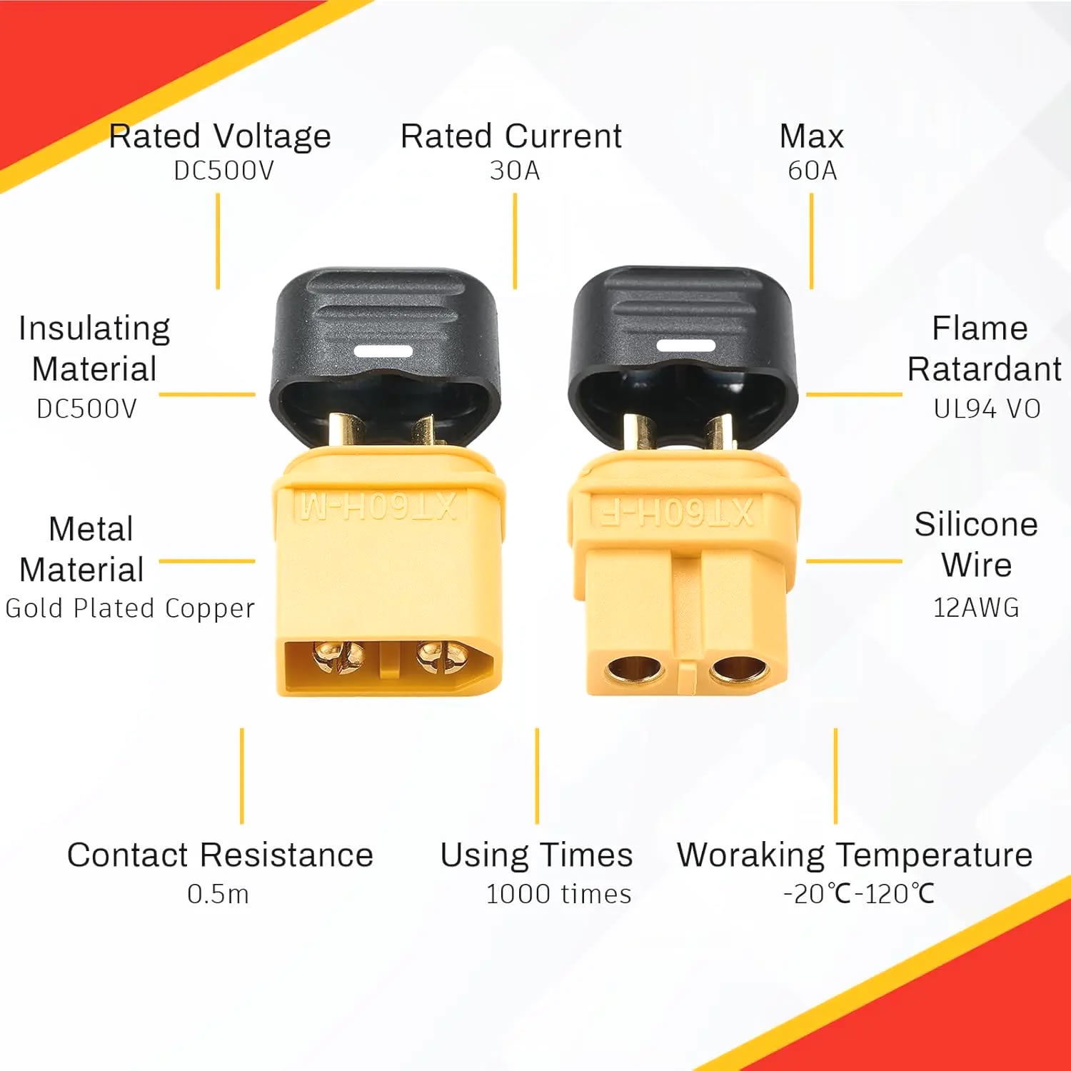 Conector XT60 com Carcaça Prot - Drone Battery Adapter avaliação e preço