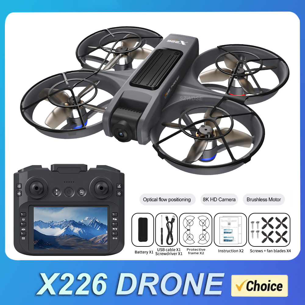 NOVO Drone RC X226 2.4G 5G WIF - Drone Controller Screen avaliação e preço