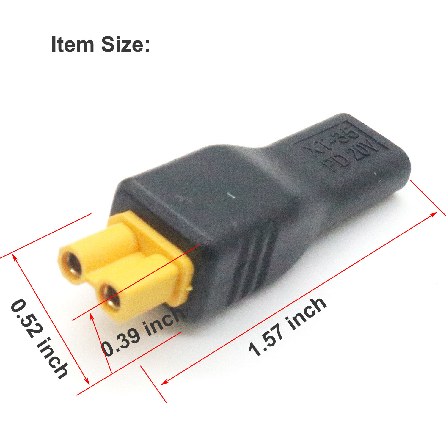 1pc usb tipo c entrada fêmea p - Drone Battery Adapter avaliação e preço