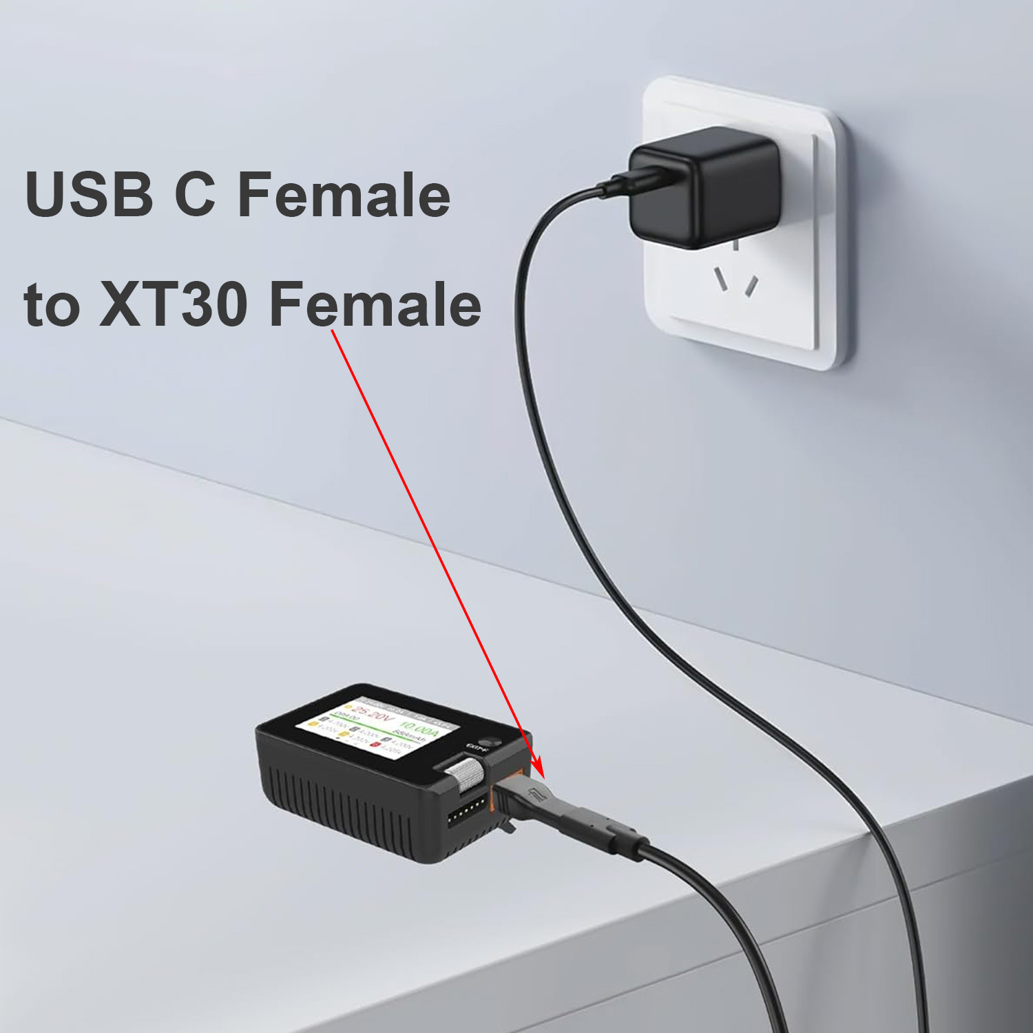 1pc usb tipo c entrada fêmea p - Drone Battery Adapter avaliação e preço